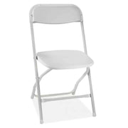 Used White Samsonite Plastic Folding Chair