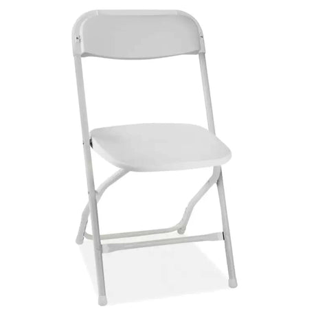 Used White Samsonite Plastic Folding Chair