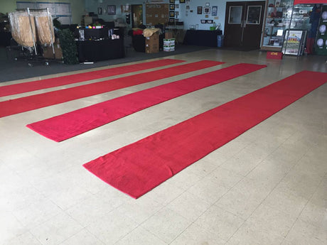 3'x25' Red Carpet Runner - Used - Clearance